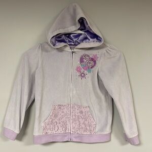 Disney Frozen Zip Hoodie Size 6, Lavender, Soft
